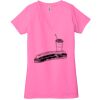 Ladies' Jersey Short-Sleeve Deep V-Neck T-Shirt Thumbnail