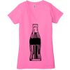 Ladies' Jersey Short-Sleeve Deep V-Neck T-Shirt Thumbnail
