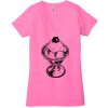 Ladies' Jersey Short-Sleeve Deep V-Neck T-Shirt Thumbnail