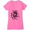 Ladies' Jersey Short-Sleeve Deep V-Neck T-Shirt Thumbnail