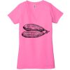 Ladies' Jersey Short-Sleeve Deep V-Neck T-Shirt Thumbnail