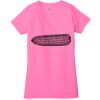 Ladies' Jersey Short-Sleeve Deep V-Neck T-Shirt Thumbnail