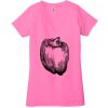 Ladies' Jersey Short-Sleeve Deep V-Neck T-Shirt Thumbnail