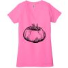 Ladies' Jersey Short-Sleeve Deep V-Neck T-Shirt Thumbnail