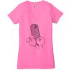 Ladies' Jersey Short-Sleeve Deep V-Neck T-Shirt Thumbnail