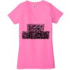Ladies' Jersey Short-Sleeve Deep V-Neck T-Shirt Thumbnail