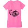 Ladies' Jersey Short-Sleeve Deep V-Neck T-Shirt Thumbnail