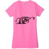 Ladies' Jersey Short-Sleeve Deep V-Neck T-Shirt Thumbnail
