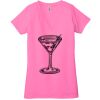 Ladies' Jersey Short-Sleeve Deep V-Neck T-Shirt Thumbnail