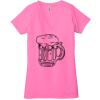 Ladies' Jersey Short-Sleeve Deep V-Neck T-Shirt Thumbnail
