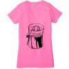 Ladies' Jersey Short-Sleeve Deep V-Neck T-Shirt Thumbnail