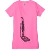 Ladies' Jersey Short-Sleeve Deep V-Neck T-Shirt Thumbnail