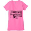 Ladies' Jersey Short-Sleeve Deep V-Neck T-Shirt Thumbnail