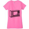 Ladies' Jersey Short-Sleeve Deep V-Neck T-Shirt Thumbnail