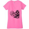 Ladies' Jersey Short-Sleeve Deep V-Neck T-Shirt Thumbnail