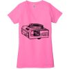 Ladies' Jersey Short-Sleeve Deep V-Neck T-Shirt Thumbnail