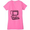Ladies' Jersey Short-Sleeve Deep V-Neck T-Shirt Thumbnail