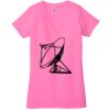 Ladies' Jersey Short-Sleeve Deep V-Neck T-Shirt Thumbnail