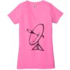 Ladies' Jersey Short-Sleeve Deep V-Neck T-Shirt Thumbnail