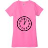 Ladies' Jersey Short-Sleeve Deep V-Neck T-Shirt Thumbnail