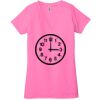 Ladies' Jersey Short-Sleeve Deep V-Neck T-Shirt Thumbnail