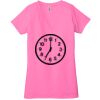 Ladies' Jersey Short-Sleeve Deep V-Neck T-Shirt Thumbnail