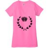 Ladies' Jersey Short-Sleeve Deep V-Neck T-Shirt Thumbnail