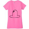 Ladies' Jersey Short-Sleeve Deep V-Neck T-Shirt Thumbnail