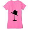 Ladies' Jersey Short-Sleeve Deep V-Neck T-Shirt Thumbnail