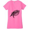 Ladies' Jersey Short-Sleeve Deep V-Neck T-Shirt Thumbnail