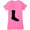 Ladies' Jersey Short-Sleeve Deep V-Neck T-Shirt Thumbnail