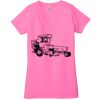 Ladies' Jersey Short-Sleeve Deep V-Neck T-Shirt Thumbnail