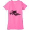 Ladies' Jersey Short-Sleeve Deep V-Neck T-Shirt Thumbnail