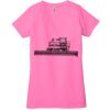 Ladies' Jersey Short-Sleeve Deep V-Neck T-Shirt Thumbnail