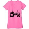 Ladies' Jersey Short-Sleeve Deep V-Neck T-Shirt Thumbnail