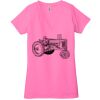 Ladies' Jersey Short-Sleeve Deep V-Neck T-Shirt Thumbnail