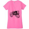 Ladies' Jersey Short-Sleeve Deep V-Neck T-Shirt Thumbnail