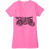 Ladies' Jersey Short-Sleeve Deep V-Neck T-Shirt Thumbnail
