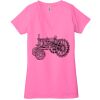 Ladies' Jersey Short-Sleeve Deep V-Neck T-Shirt Thumbnail