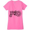 Ladies' Jersey Short-Sleeve Deep V-Neck T-Shirt Thumbnail