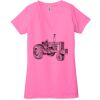 Ladies' Jersey Short-Sleeve Deep V-Neck T-Shirt Thumbnail