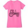 Ladies' Jersey Short-Sleeve Deep V-Neck T-Shirt Thumbnail