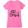 Ladies' Jersey Short-Sleeve Deep V-Neck T-Shirt Thumbnail