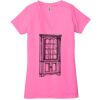 Ladies' Jersey Short-Sleeve Deep V-Neck T-Shirt Thumbnail
