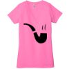 Ladies' Jersey Short-Sleeve Deep V-Neck T-Shirt Thumbnail
