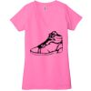Ladies' Jersey Short-Sleeve Deep V-Neck T-Shirt Thumbnail
