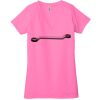 Ladies' Jersey Short-Sleeve Deep V-Neck T-Shirt Thumbnail