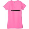 Ladies' Jersey Short-Sleeve Deep V-Neck T-Shirt Thumbnail