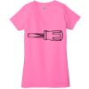 Ladies' Jersey Short-Sleeve Deep V-Neck T-Shirt Thumbnail