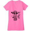 Ladies' Jersey Short-Sleeve Deep V-Neck T-Shirt Thumbnail